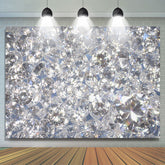 Lofaris Gorgeous Diamonds Glitter Backdrop for Girls Party